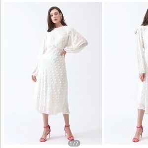 CHICWISH Cotton Candy Sheer Maxi Dress in White